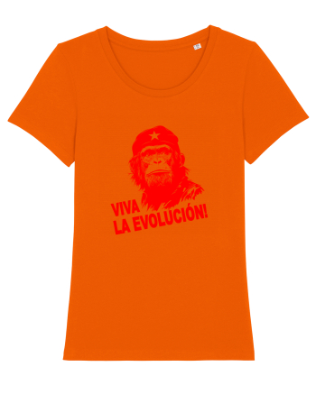 VIVA LA EVOLUCION - CHE GUEVARA - CIMPANZEU 10 Bright Orange