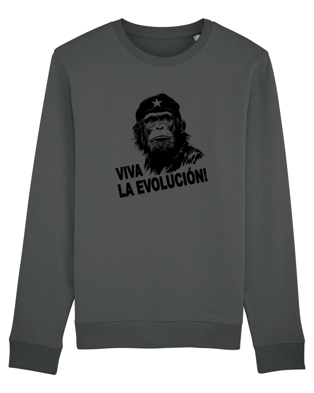 Bluză mânecă lungă Unisex Rise Anthracite