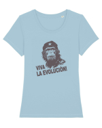VIVA LA EVOLUCION - CHE GUEVARA - CIMPANZEU 12 Tricou mânecă scurtă guler larg fitted Damă Expresser