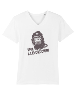 VIVA LA EVOLUCION - CHE GUEVARA - CIMPANZEU 12 Tricou mânecă scurtă guler V Bărbat Presenter