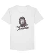 VIVA LA EVOLUCION - CHE GUEVARA - CIMPANZEU 12 Tricou mânecă scurtă guler larg Bărbat Skater