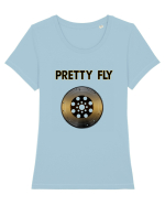 Fly Tricou mânecă scurtă guler larg fitted Damă Expresser