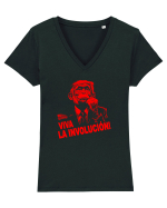 VIVA LA INVOLUCION - CHE GUEVARA - CIMPANZEU - trump  Tricou mânecă scurtă guler V Damă Evoker