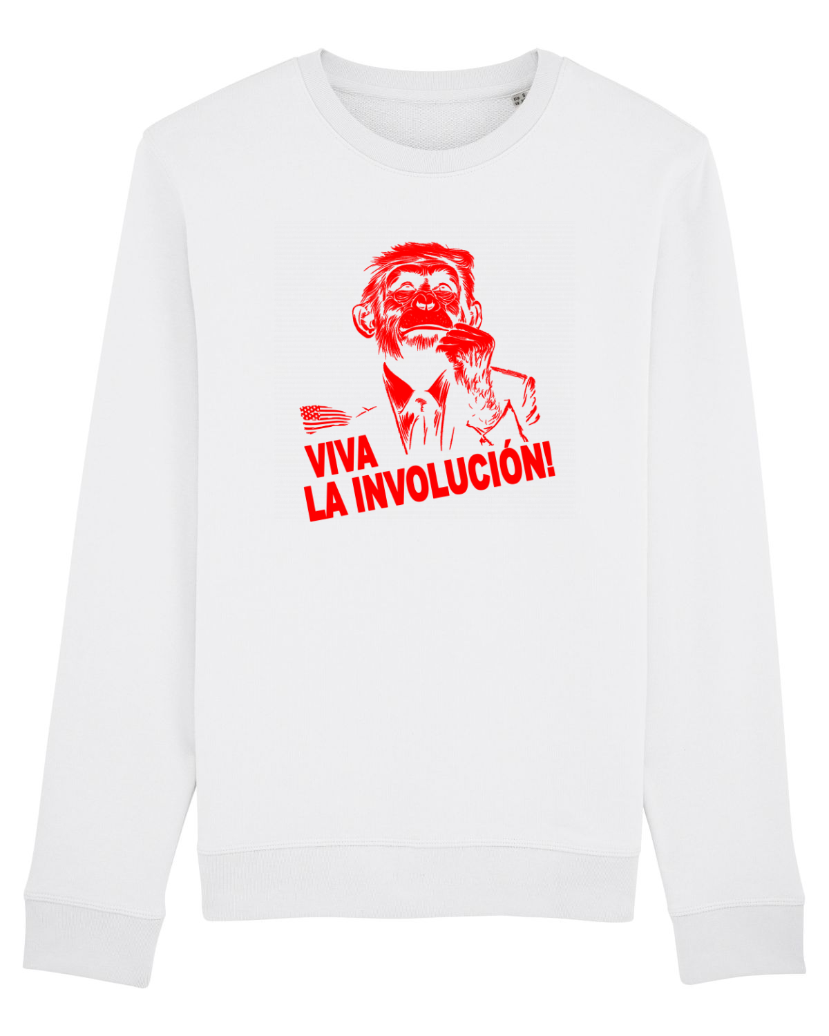 Bluză mânecă lungă Unisex Rise White