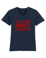 MAKE AMERICA - RUSIA - GREAT AGAIN Tricou mânecă scurtă guler V Bărbat Presenter