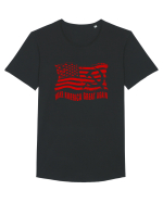 MAKE AMERICA - RUSIA - GREAT AGAIN Tricou mânecă scurtă guler larg Bărbat Skater