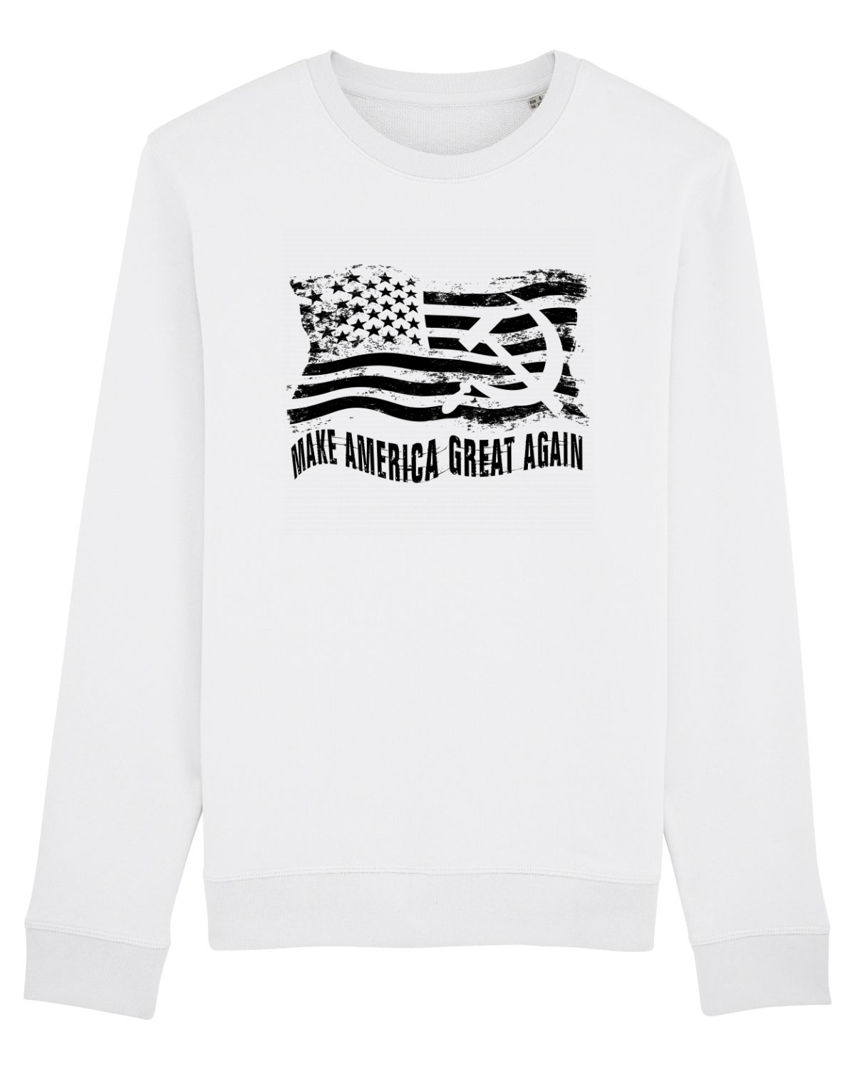 Bluză mânecă lungă Unisex Rise White