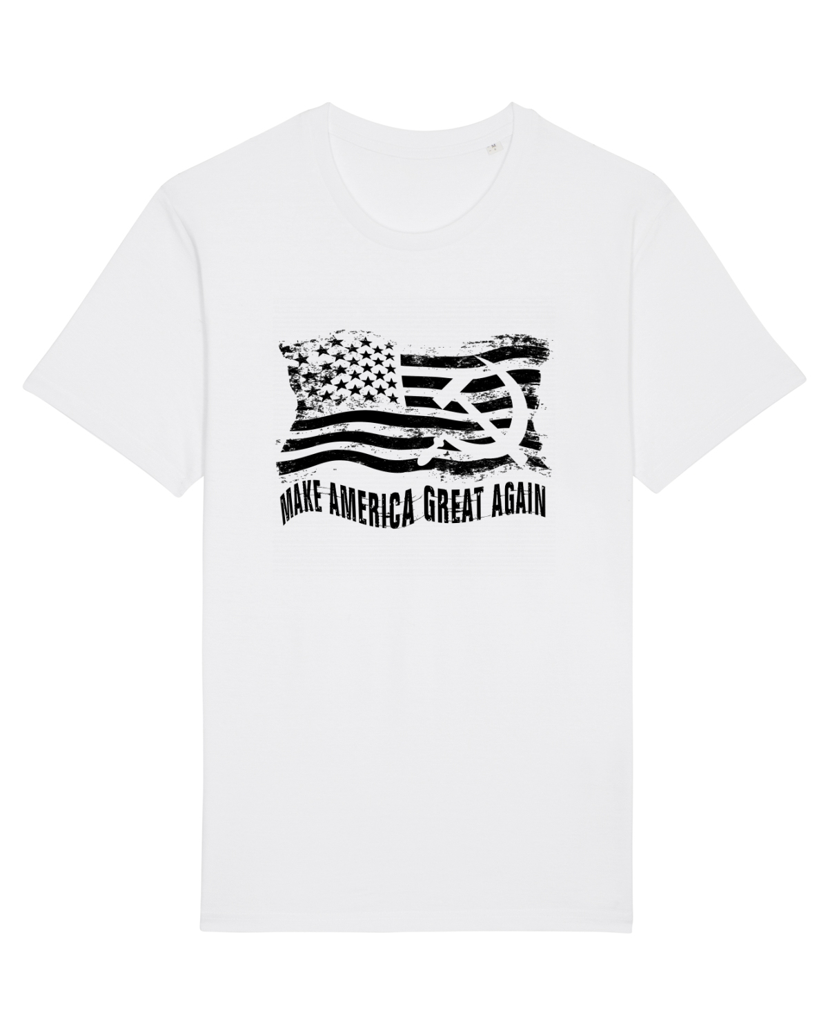 Tricou mânecă scurtă Unisex Rocker White