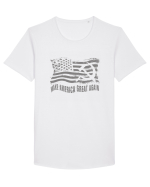 MAKE AMERICA - RUSIA - GREAT AGAIN 3 Tricou mânecă scurtă guler larg Bărbat Skater