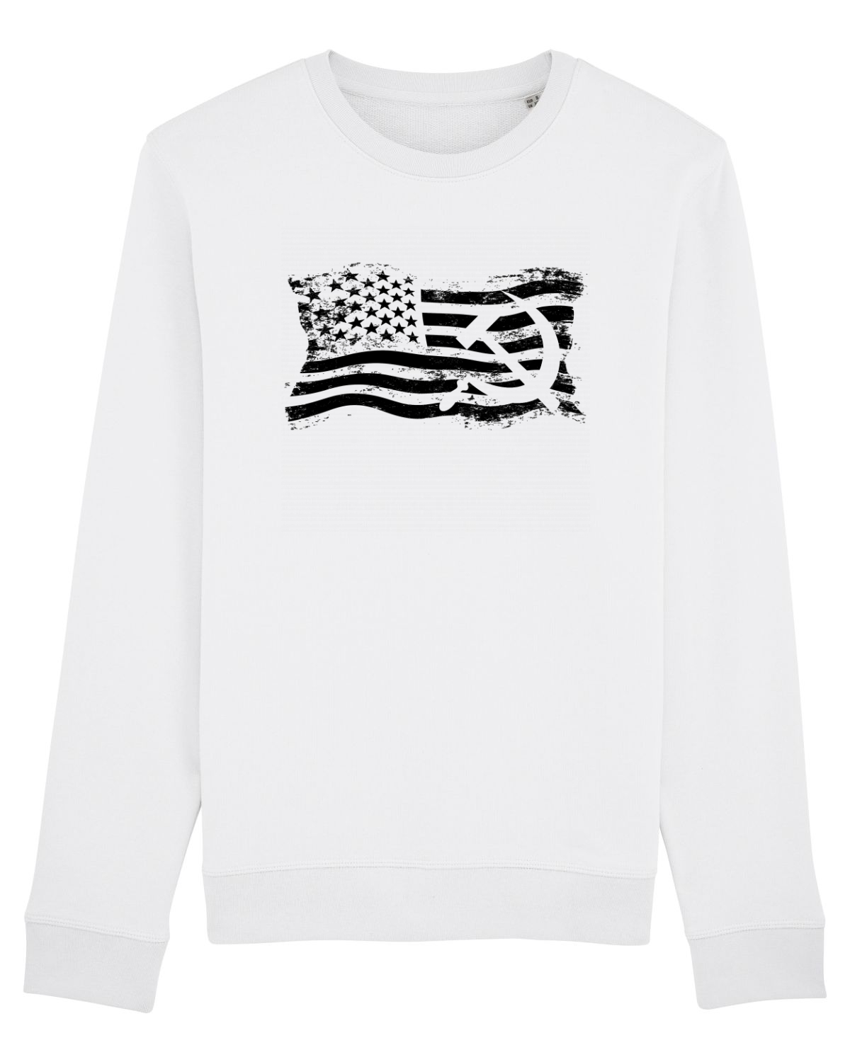 Bluză mânecă lungă Unisex Rise White