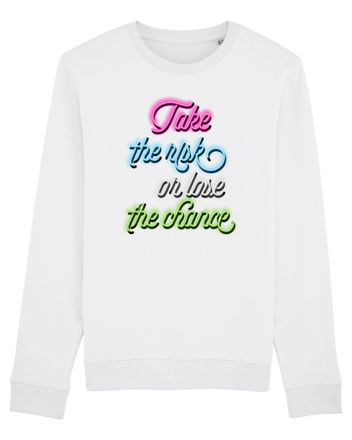 Bluză mânecă lungă Unisex Rise White