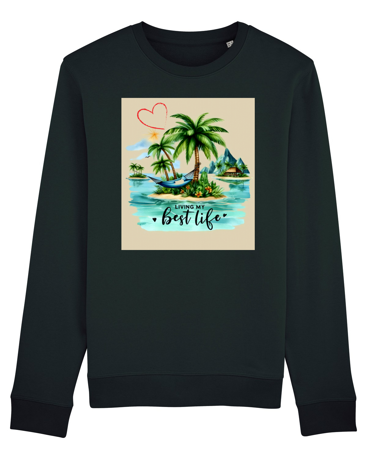 Bluză mânecă lungă Unisex Rise Black