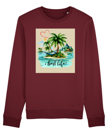 Living my best life  Bluză mânecă lungă Unisex Rise