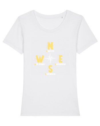 BUSOLA -  COMPASS - NOWHERE EVERYWHERE SOMEWHERE WHO KNOWS White