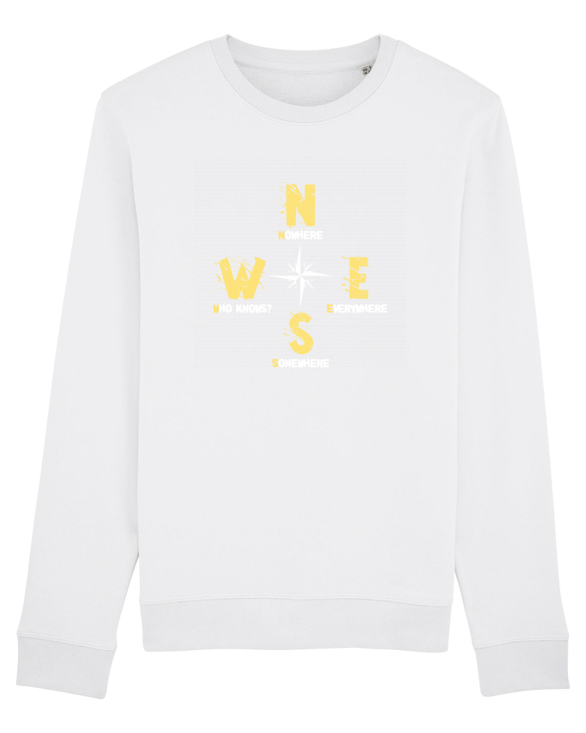 Bluză mânecă lungă Unisex Rise White