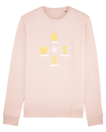BUSOLA -  COMPASS - NOWHERE EVERYWHERE SOMEWHERE WHO KNOWS Candy Pink