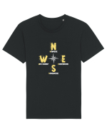 BUSOLA -  COMPASS - NOWHERE EVERYWHERE SOMEWHERE WHO KNOWS Tricou mânecă scurtă Unisex Rocker
