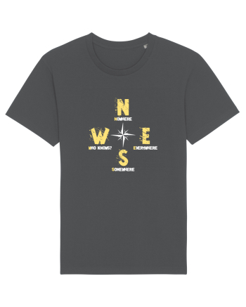 BUSOLA -  COMPASS - NOWHERE EVERYWHERE SOMEWHERE WHO KNOWS Anthracite