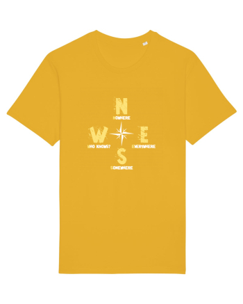 BUSOLA -  COMPASS - NOWHERE EVERYWHERE SOMEWHERE WHO KNOWS Spectra Yellow