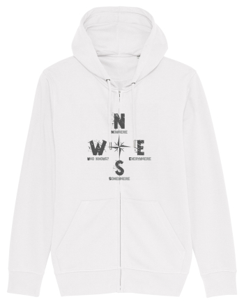 BUSOLA -  COMPASS - NOWHERE EVERYWHERE SOMEWHERE WHO KNOWS 2 White