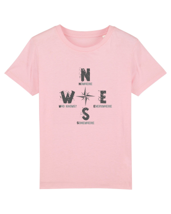 BUSOLA -  COMPASS - NOWHERE EVERYWHERE SOMEWHERE WHO KNOWS 2 Cotton Pink