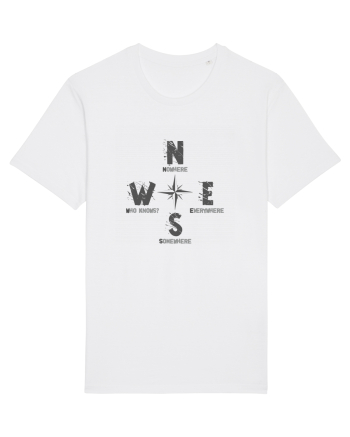 BUSOLA -  COMPASS - NOWHERE EVERYWHERE SOMEWHERE WHO KNOWS 2 White