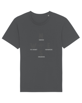 BUSOLA -  COMPASS - NOWHERE EVERYWHERE SOMEWHERE WHO KNOWS 2 Anthracite