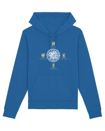 BUSOLA -  COMPASS - NOWHERE EVERYWHERE SOMEWHERE WHO KNOWS 3 Royal Blue