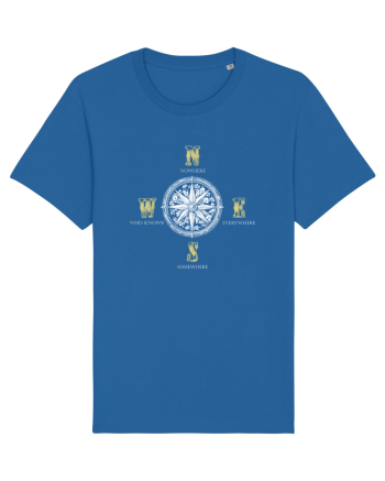 BUSOLA -  COMPASS - NOWHERE EVERYWHERE SOMEWHERE WHO KNOWS 3 Royal Blue