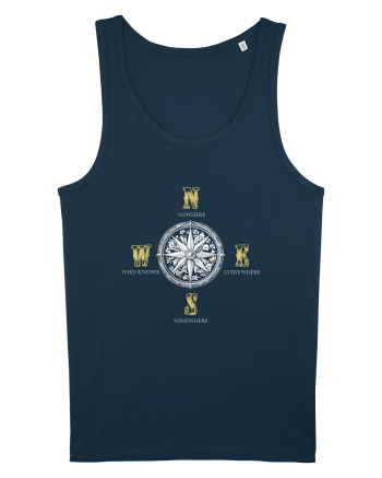 BUSOLA -  COMPASS - NOWHERE EVERYWHERE SOMEWHERE WHO KNOWS 3 Navy