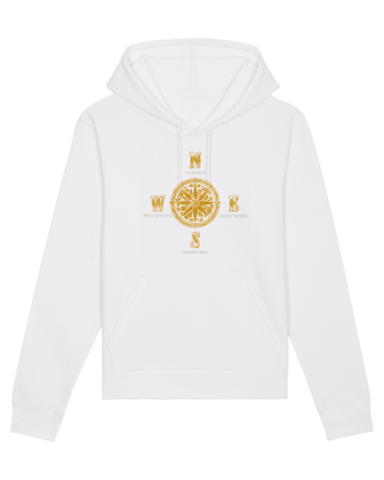 BUSOLA -  COMPASS - NOWHERE EVERYWHERE SOMEWHERE WHO KNOWS 4 White