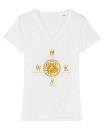 BUSOLA -  COMPASS - NOWHERE EVERYWHERE SOMEWHERE WHO KNOWS 4 White