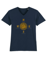 BUSOLA -  COMPASS - NOWHERE EVERYWHERE SOMEWHERE WHO KNOWS 4 Tricou mânecă scurtă guler V Bărbat Presenter