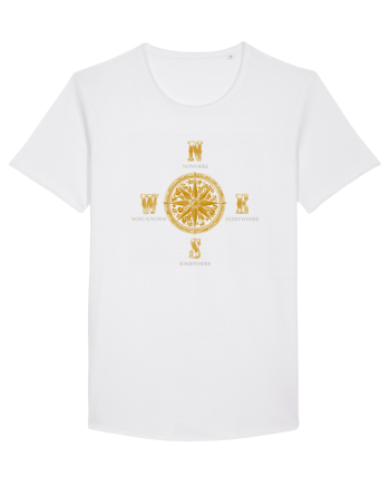 BUSOLA -  COMPASS - NOWHERE EVERYWHERE SOMEWHERE WHO KNOWS 4 White