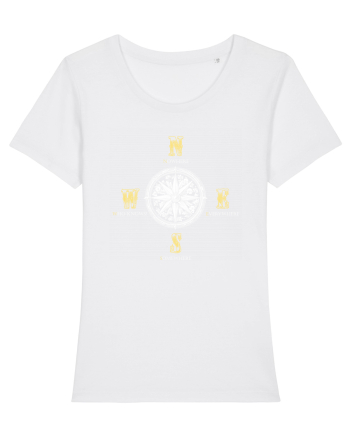 BUSOLA -  COMPASS - NOWHERE EVERYWHERE SOMEWHERE WHO KNOWS 5 White
