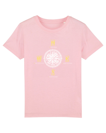 BUSOLA -  COMPASS - NOWHERE EVERYWHERE SOMEWHERE WHO KNOWS 5 Cotton Pink