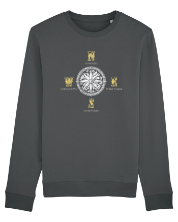 BUSOLA -  COMPASS - NOWHERE EVERYWHERE SOMEWHERE WHO KNOWS 5 Anthracite