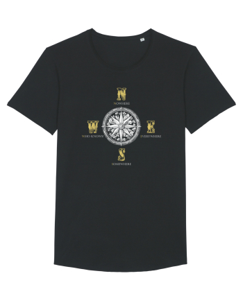 BUSOLA -  COMPASS - NOWHERE EVERYWHERE SOMEWHERE WHO KNOWS 5 Black