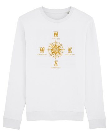 BUSOLA -  COMPASS - NOWHERE EVERYWHERE SOMEWHERE WHO KNOWS 6 White
