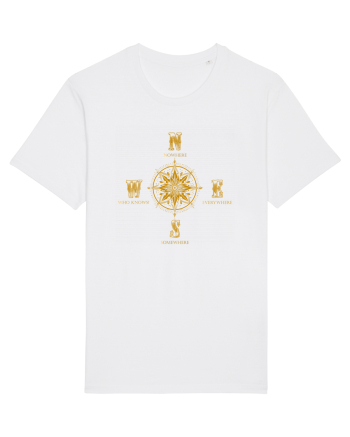 BUSOLA -  COMPASS - NOWHERE EVERYWHERE SOMEWHERE WHO KNOWS 6 White