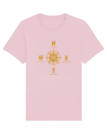 BUSOLA -  COMPASS - NOWHERE EVERYWHERE SOMEWHERE WHO KNOWS 6 Cotton Pink