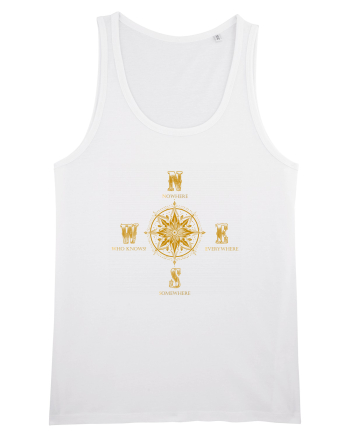 BUSOLA -  COMPASS - NOWHERE EVERYWHERE SOMEWHERE WHO KNOWS 6 White