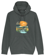 HAKUNA MATATA - NO WORRIES - FARA GRIJI Hanorac cu fermoar Unisex Connector