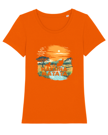 HAKUNA MATATA - NO WORRIES - FARA GRIJI Bright Orange