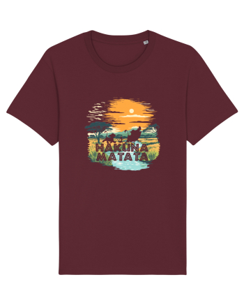 HAKUNA MATATA - NO WORRIES - FARA GRIJI Burgundy