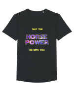 Horse Power Tricou mânecă scurtă guler larg Bărbat Skater