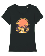 HAKUNA MATATA - NO WORRIES - FARA GRIJI 2 Tricou mânecă scurtă guler larg fitted Damă Expresser