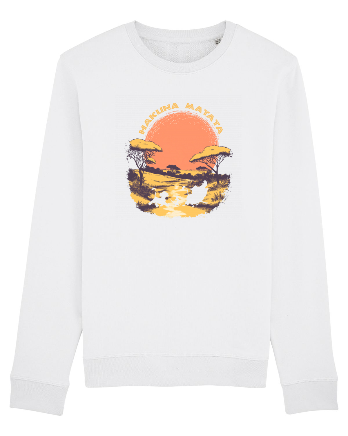 Bluză mânecă lungă Unisex Rise White