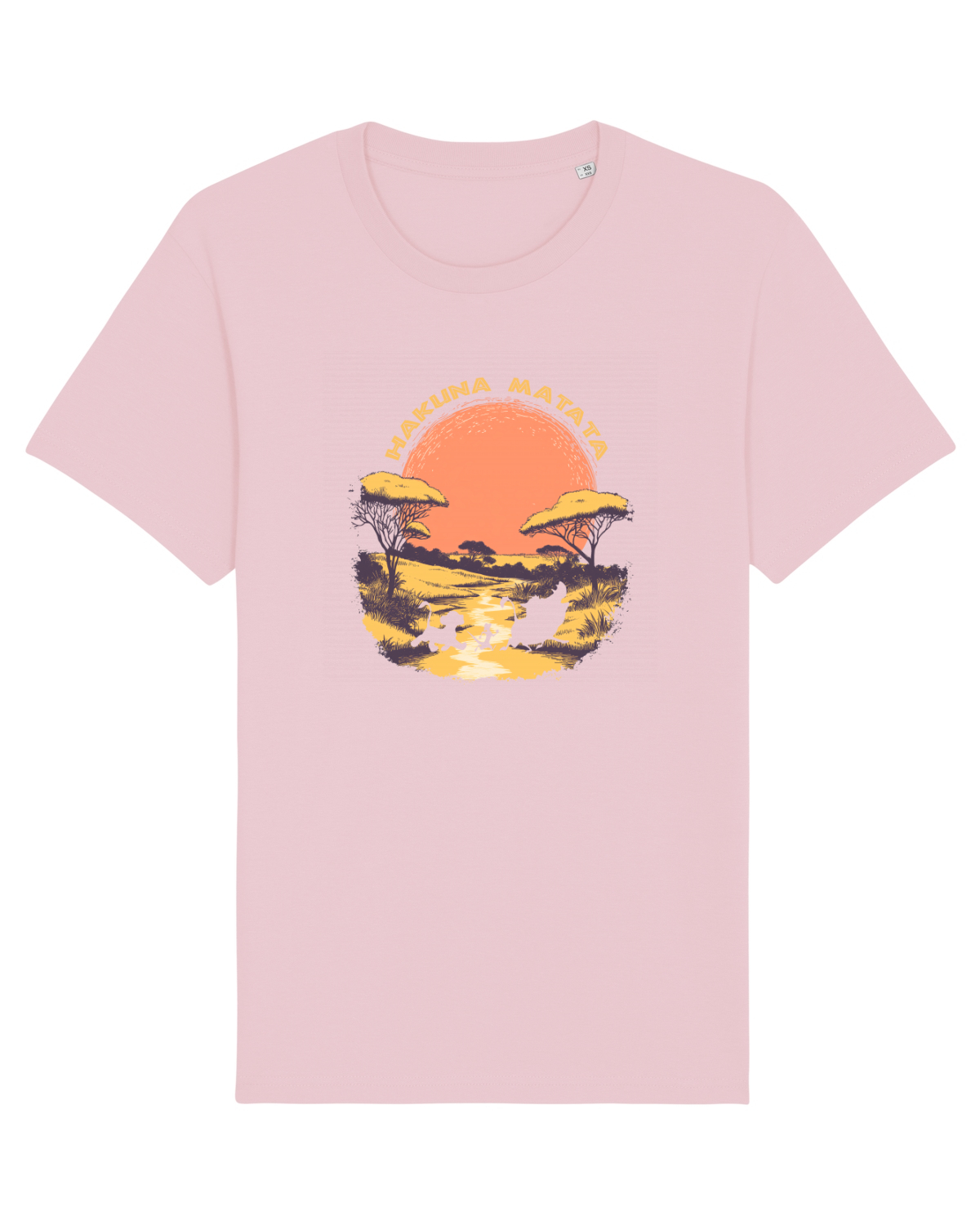 Tricou mânecă scurtă Unisex Rocker Cotton Pink