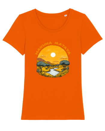 HAKUNA MATATA - NO WORRIES - FARA GRIJI 3 Bright Orange
